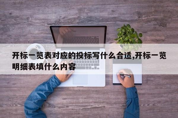 开标一览表对应的投标写什么合适,开标一览明细表填什么内容